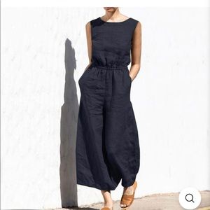 jump suit size large, black